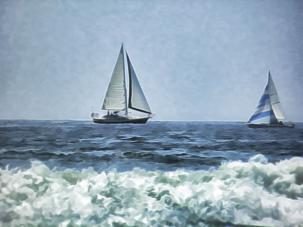 sailboats down at Oceanside CA...