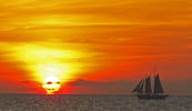 Sunset smiling on Key West...