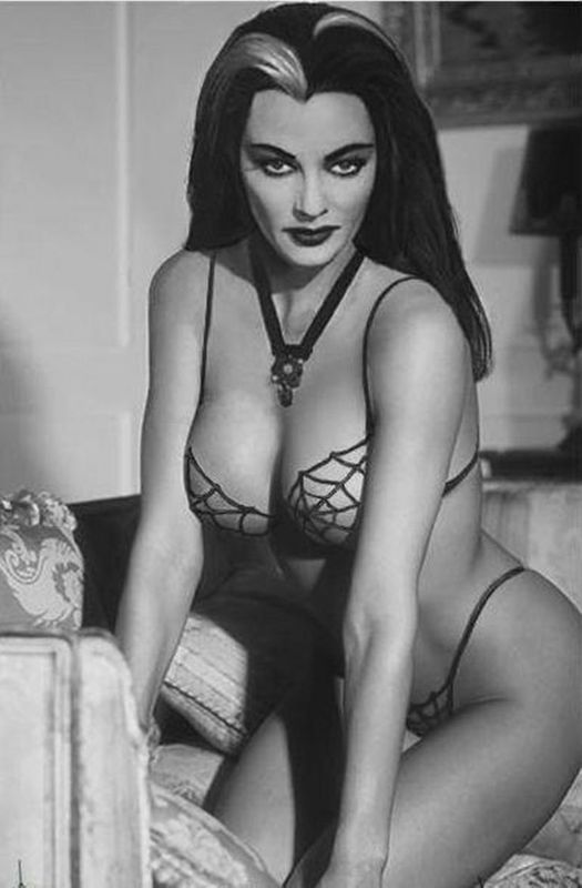 As Lily Munster.  Now you know why Herman was alwa...