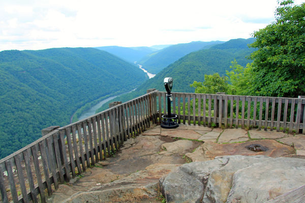 Grandview State Park Overlook at the New River Gor...