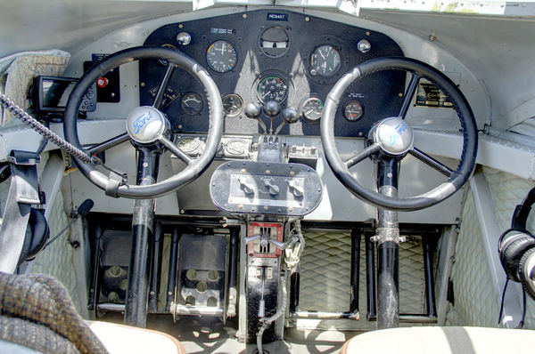 The cockpit....