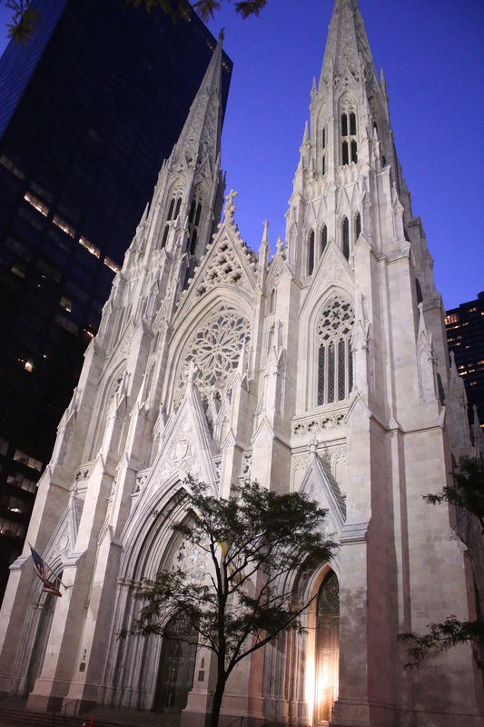 Attempt to show St. Patrick's Cathedral from an an...
