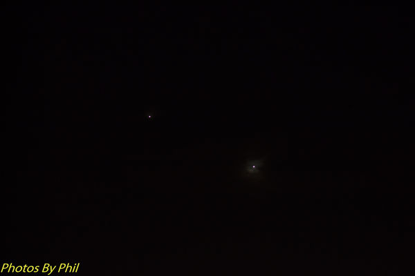 Venus, Jupiter and 3 Gallilean moons!...