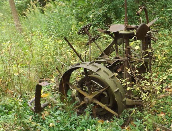 Old tractor, has seen better days!...