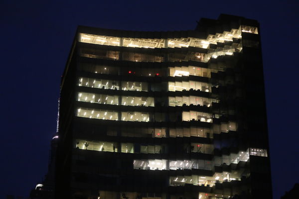 Closeup of the HSBC Building....