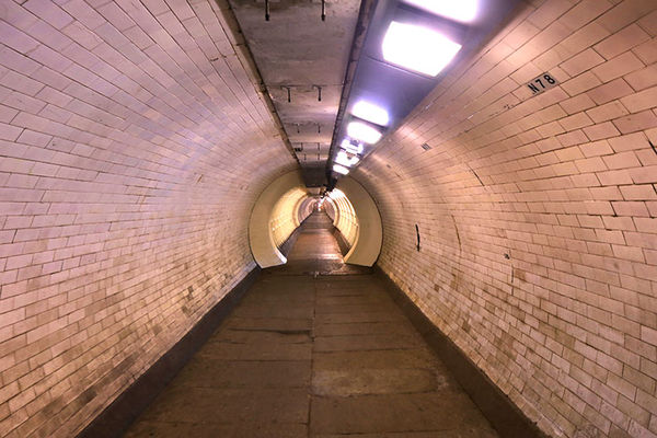 Greenwich Foot Tunnel under the Thames...