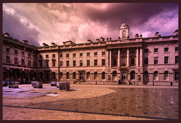 Somerset House color enhanced with filter...