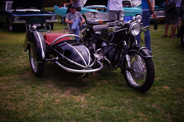 Motorcycle with sidecar...