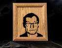 I made this portrait of my dad out of ply "wood." ...