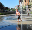 A fountain pool located on Market St. in Canton, O...