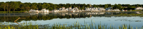 Marina across from our friend's campground...