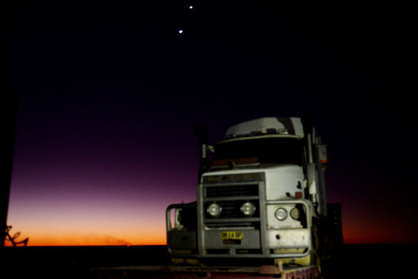 William Creek, Sth Australia. Venus and Jupiter in...