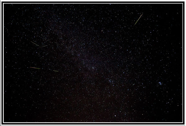 a few Perseids, and a couple of stragglers...