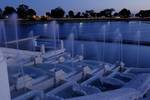 Moonlit Fountain Detroit...