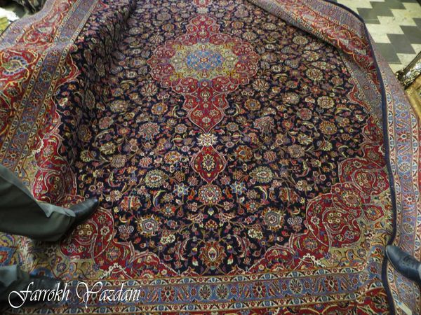Hand made silk carpet...