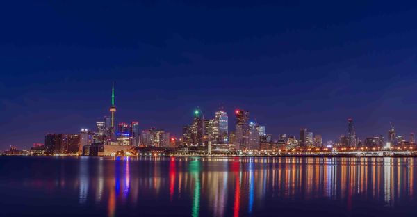 Toronto Skyline just before civil sunrise...