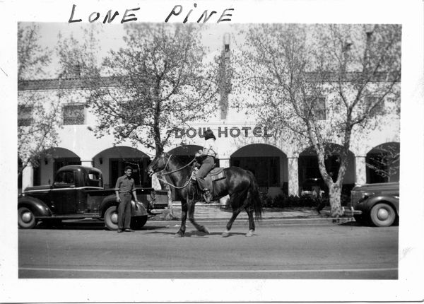 Dow Hotel, Lone Pine, CA.  ca 1940-41?...
