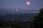 Blue Moon over Manhattan from Highlawn Pavilion, W...