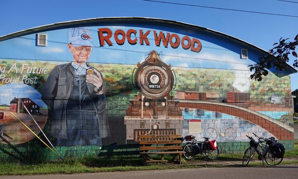 Colorful mural in Rockwood, PA...