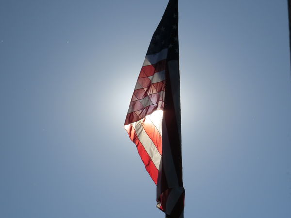 Flag at the World War II Memorial...
