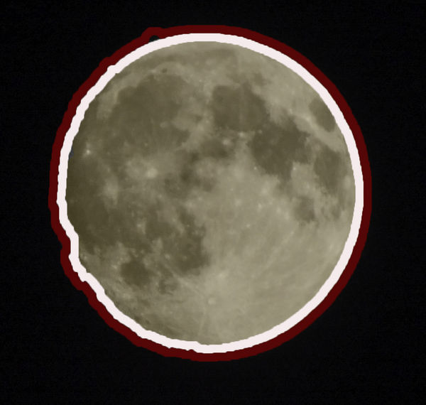 This is a moonpic with Photoshopped rims...