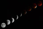 Photo composit of the 09/27/2015 Lunar Eclipse...