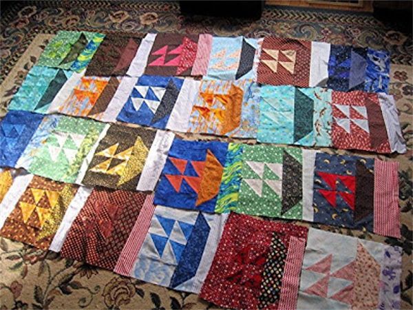 quilt blocks lay out...