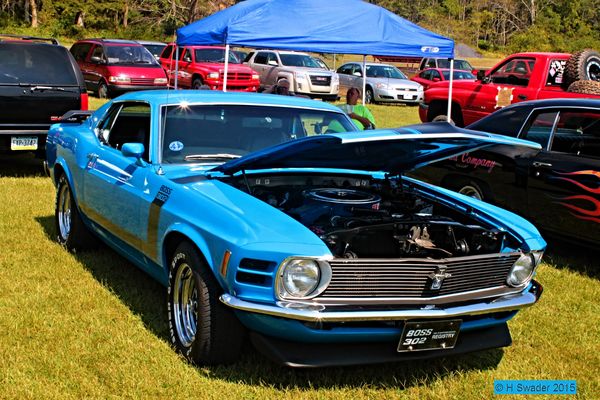 A Ford 'BOSS" Mustang...