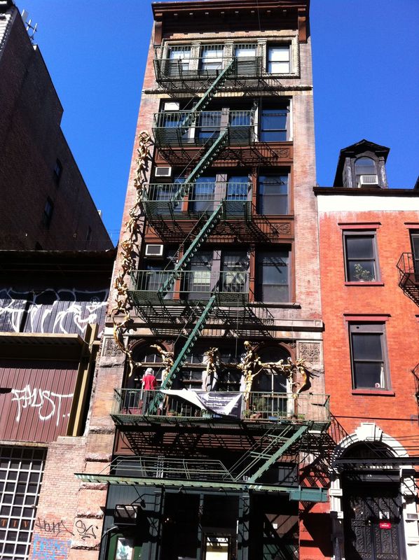 fire escape, the Bowery...