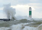 High winds on Lake Michigan...