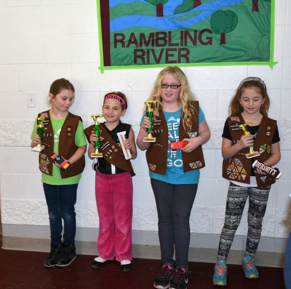 Paige and her age group of winners...