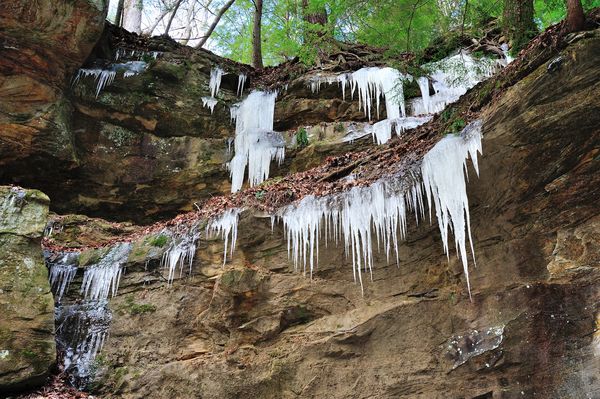 #7 - More icicles hanging into the canyon....