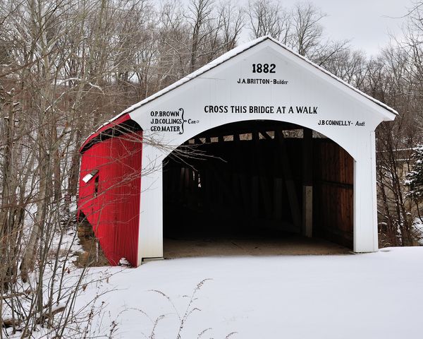 #13 - Narrows Covered Bridge (just before fall #3)...