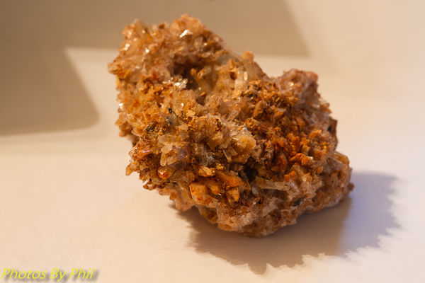 Orange Creedite crystal cluster from Mexico, natur...