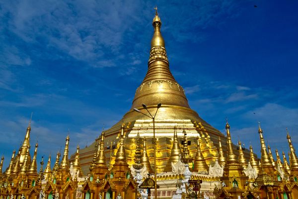 Shwedagon Pagoda, Yangon, Myanmar...