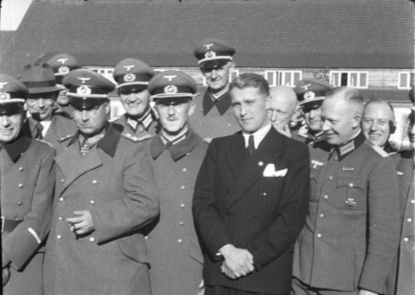 Wernher von Braun in Peenemünde, 1941, sporting hi...