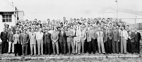 104 German rocket scientists at Fort Bliss, Texas ...