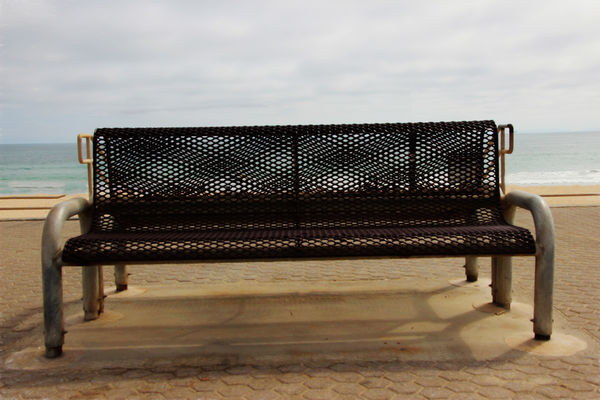 bench at Newport Beach did a little On one treatme...