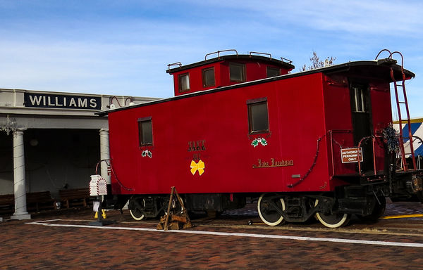 The Caboose at  Station in Williams...
