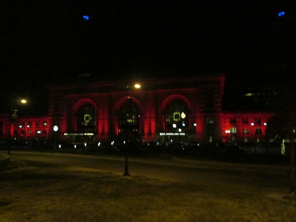 KC Union Station decorated in "Red"...