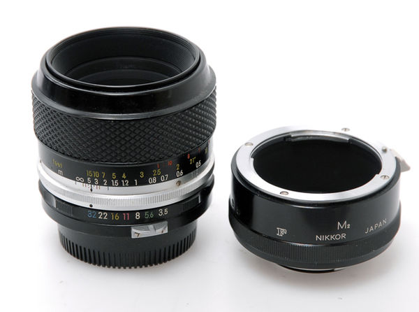 Nikkor 55-mm macro lens + 27.5-mm M2 extension tub...