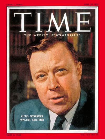 Walter Reuther On Time Cover...
