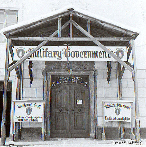 Military government office in Berchtesgaden - 1946...