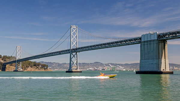 Oakland Bay Bridge, from Ferry...