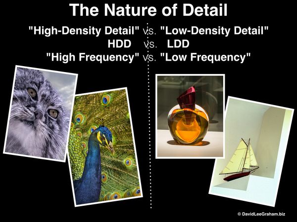 1. high vs. low frequency of detail...