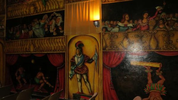 The murals inside the opera house painted by Marta...