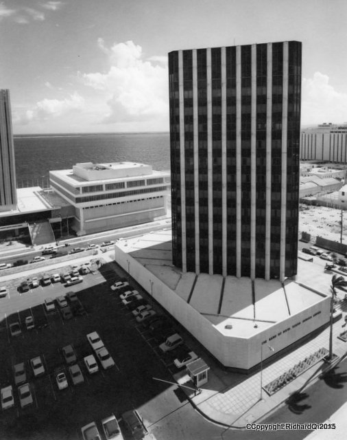 Bank building, Jamaica W.I., 1975...