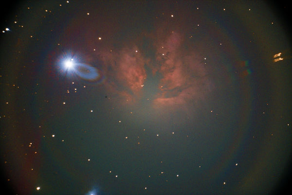 Flame Nebula with Star Reflections...