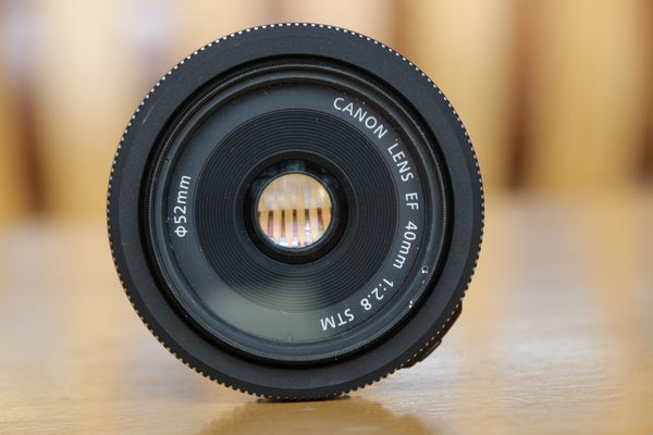 front view of lens...