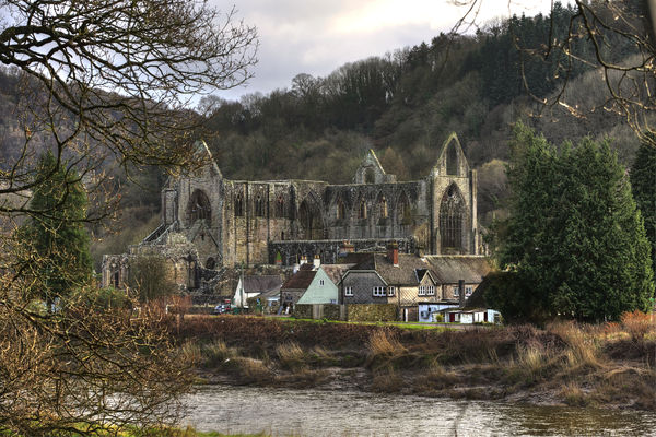 Abbey from River Wye...